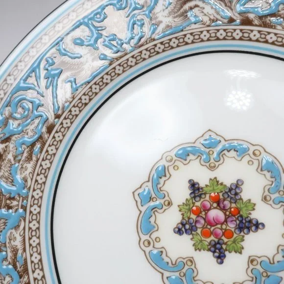 Wedgwood Cup & saucer & plate Florentine turquoise Tableware Porcelain _ - Picture 6 of 7